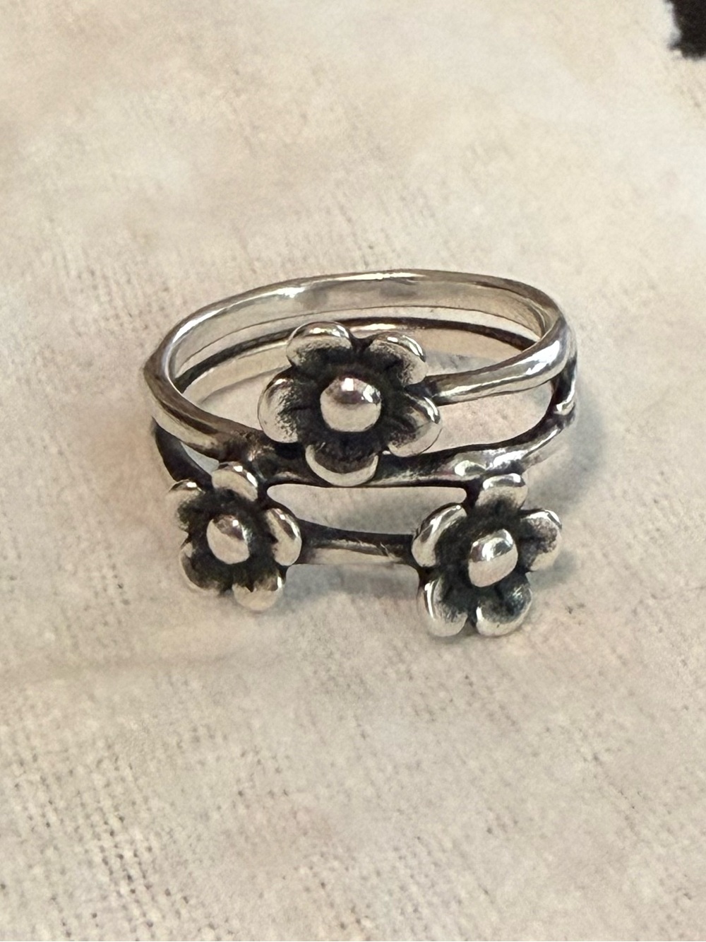 James Avery Sterling Silver Blossom Ring, Size 6.5